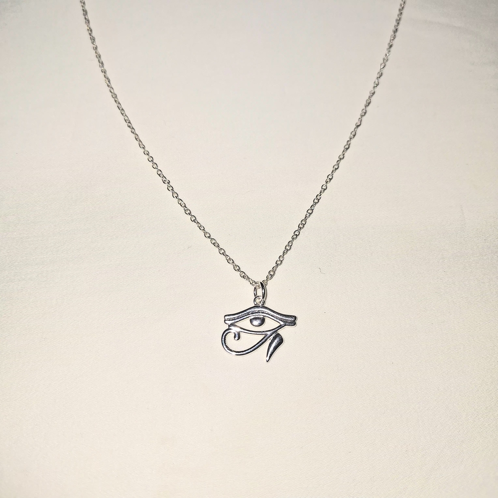 Silver Eye of Ra Necklace